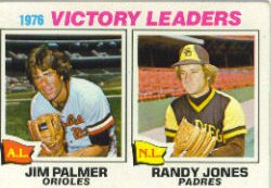 1977 Topps Baseball Cards      005       Jim Palmer/Randy Jones LL